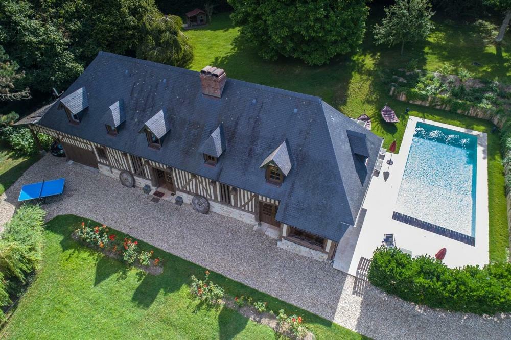Maison Normande De Caractere A Colombages Saint-Hymer Exterior foto