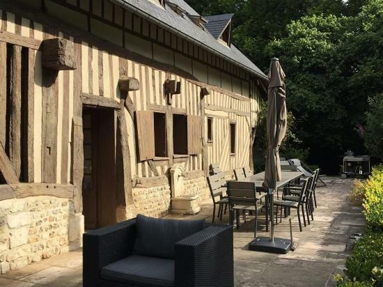 Maison Normande De Caractere A Colombages Saint-Hymer Exterior foto